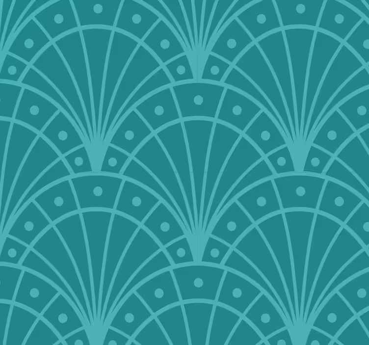 Bedroom roller blind in art deco style - TenStickers