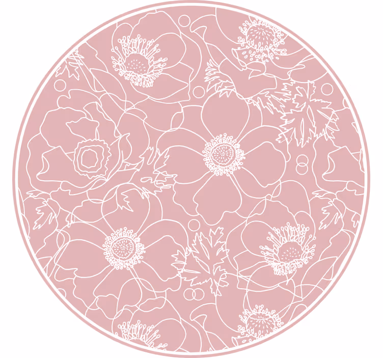 Bedroom roller blind in elegant pink design - TenStickers