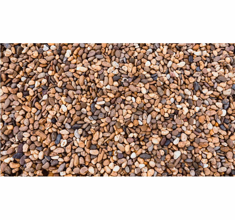 Bedroom roller blind with sea pebble design - TenStickers