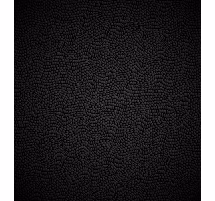Bedroom roller blind in black fur look - TenStickers