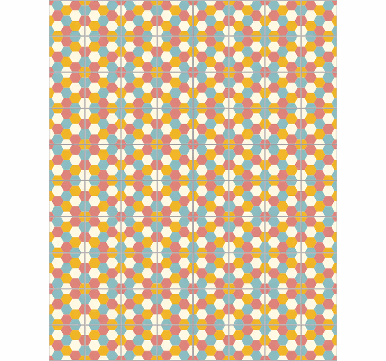 Bedroom roller blind with geometric pattern design - TenStickers