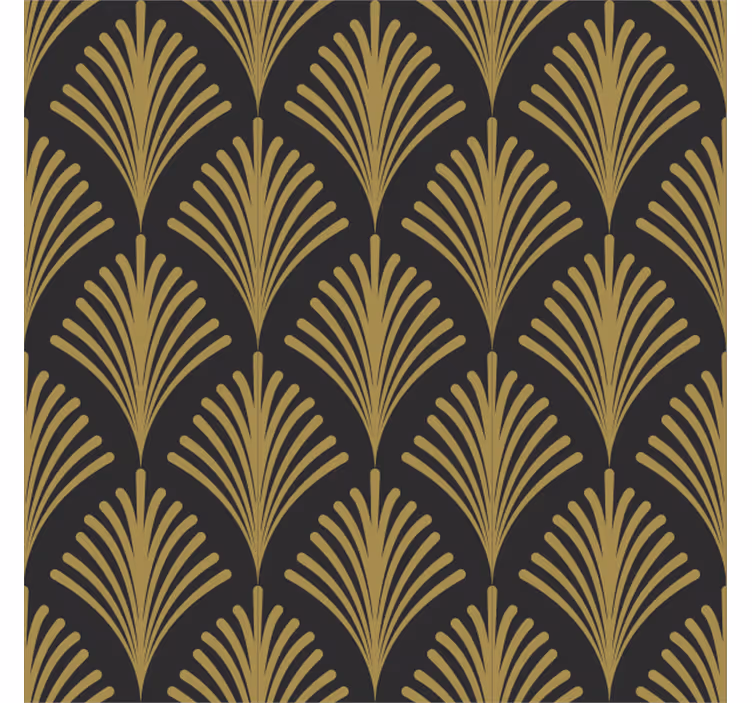 Vintage roller blind 1920s golden glamour - TenStickers