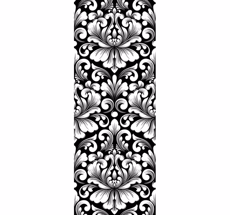 Vintage roller blind with elegant botanical design - TenStickers
