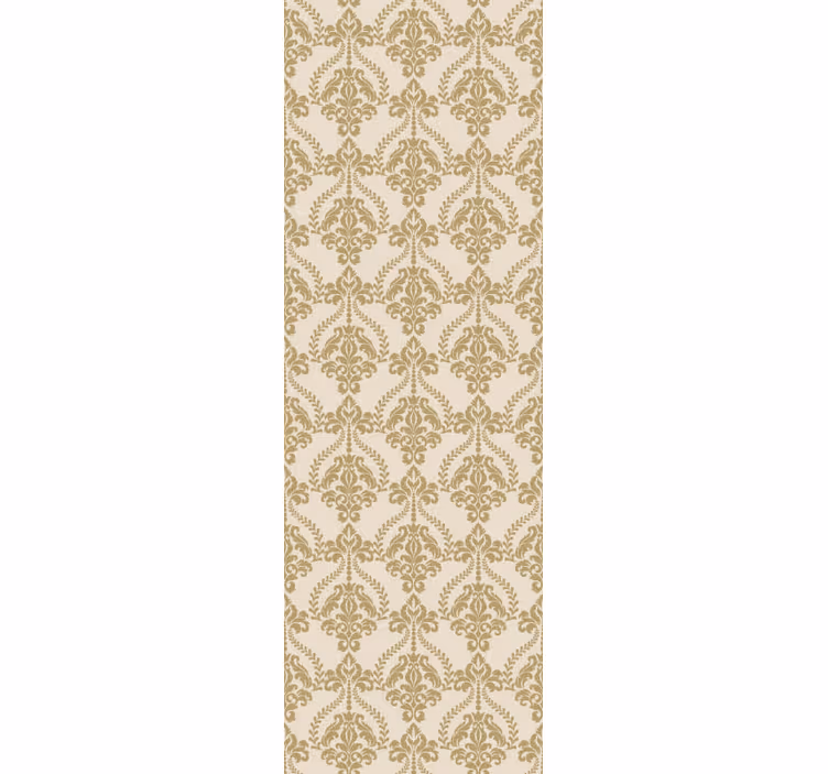 Vintage roller blind with floral beige accents - TenStickers