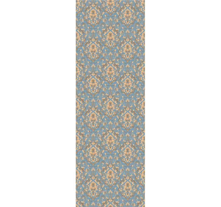 Vintage roller blind in ornate floral damask - TenStickers