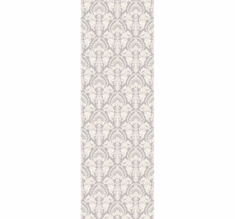 Vintage roller blind with elegant floral scroll - TenStickers