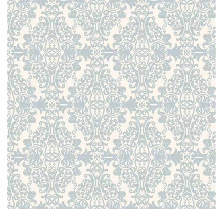 Vintage roller blind with green pattern - TenStickers