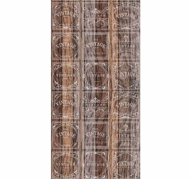 Vintage roller blind with imprinted barrels - TenStickers