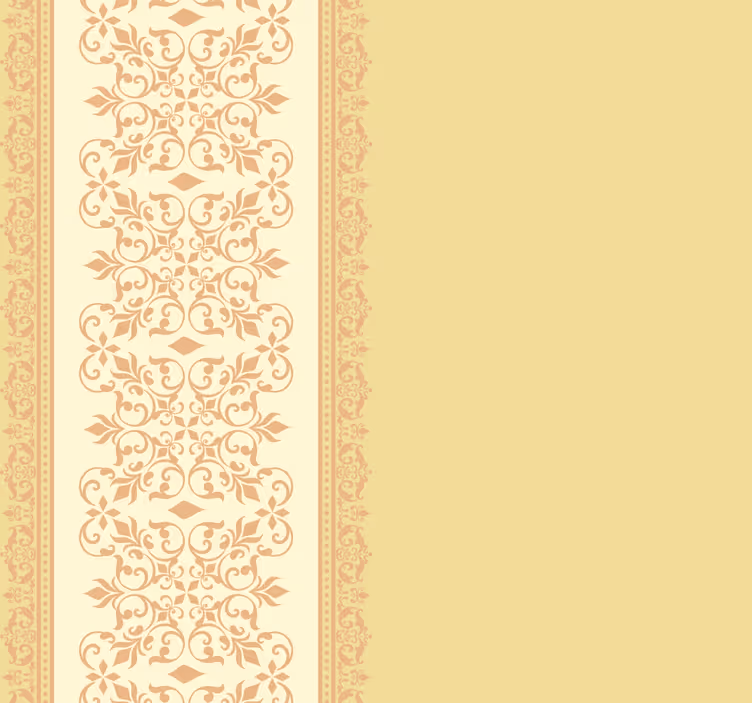 Vintage roller blind in yellow floral design - TenStickers