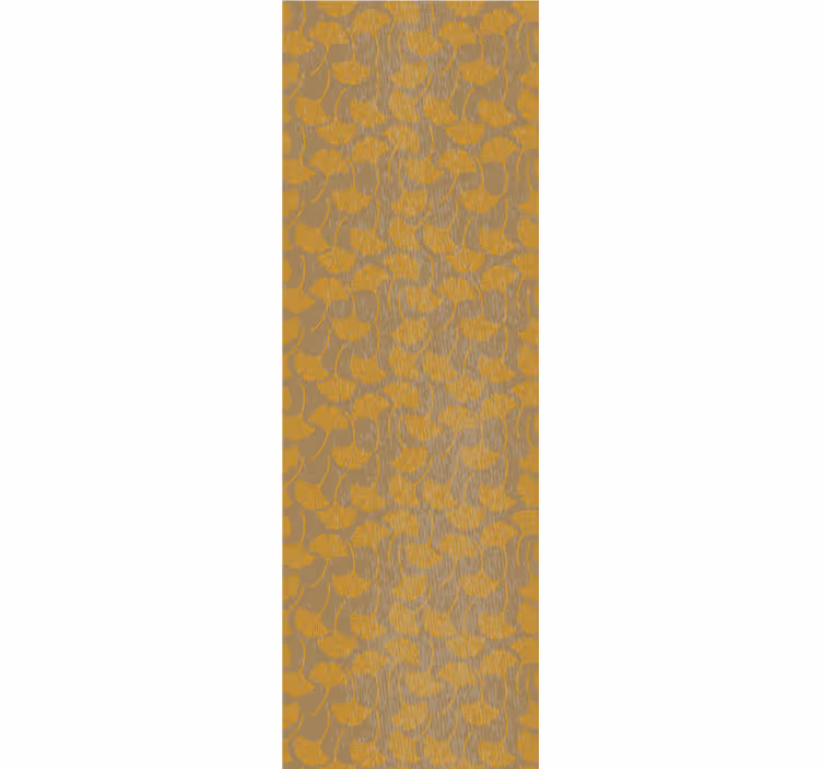 Vintage roller blind with ginkgo leaves pattern - TenStickers
