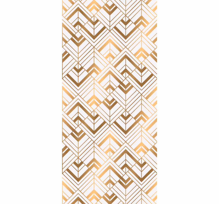 Vintage roller blind with diamond pattern decor - TenStickers