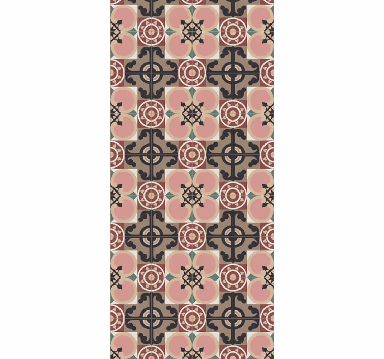 Vintage roller blind inspired by toledo tiles - TenStickers