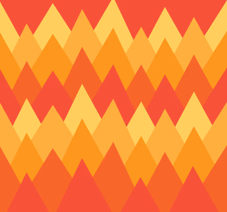 Vintage roller blind geometric abstract mountains - TenStickers