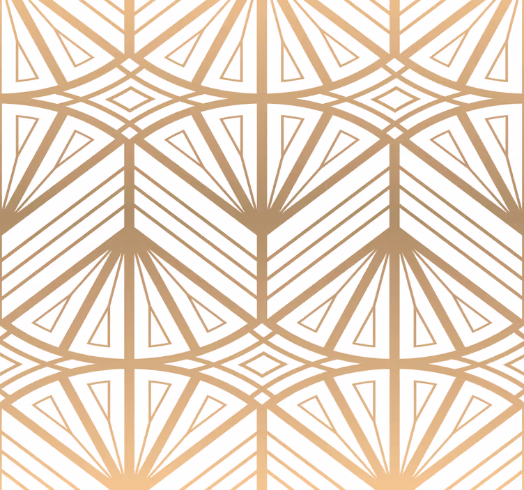 Vintage roller blind with gold gradient decor pattern - TenStickers