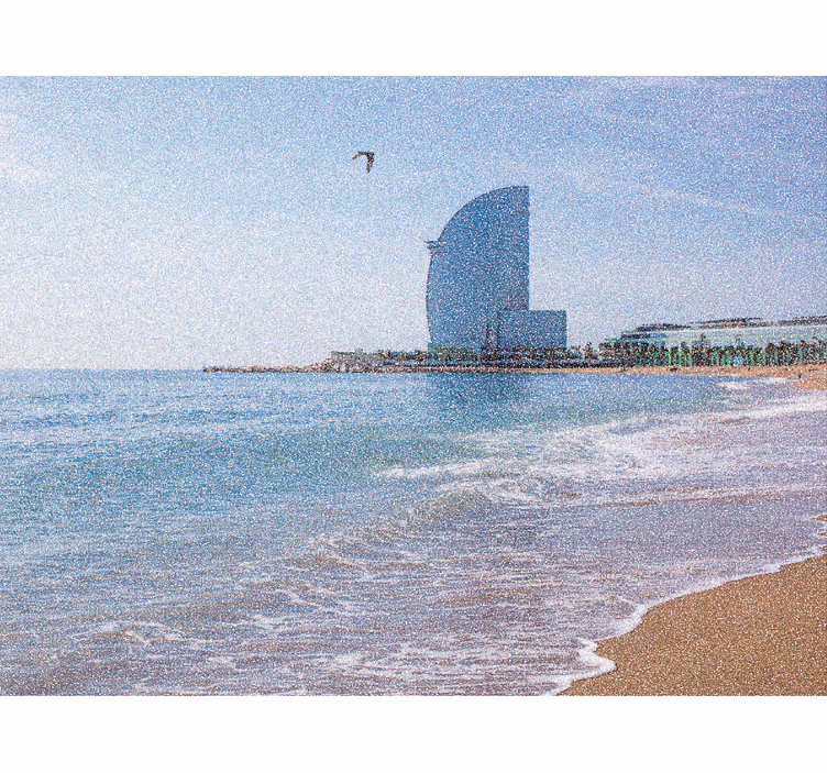 Roller blind for living room vela hotel in barceloneta - TenStickers