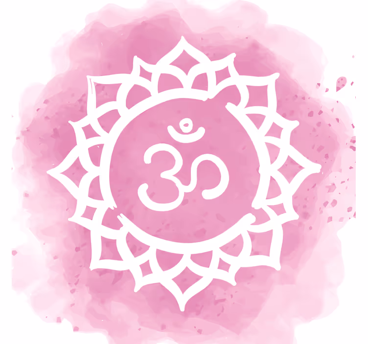 Roller blind for living room beautiful crown chakra symbol - TenStickers