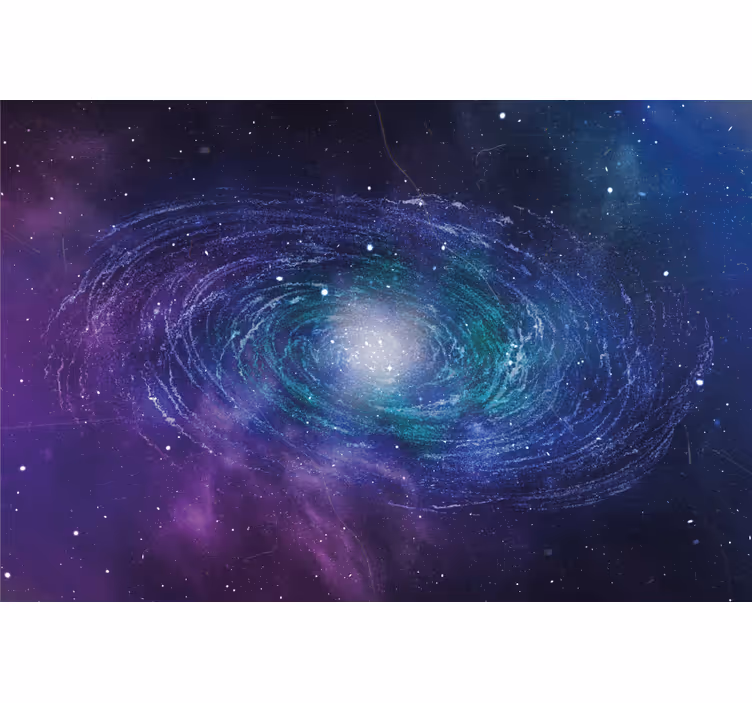 Space ring of stars roller blind for living room - TenStickers