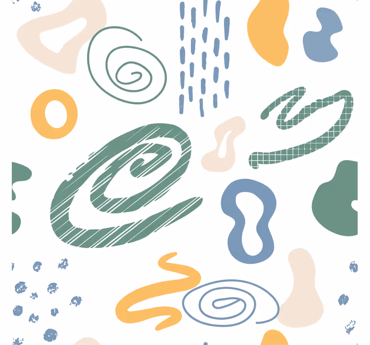 Roller blind for living room with minimal paint textures - TenStickers