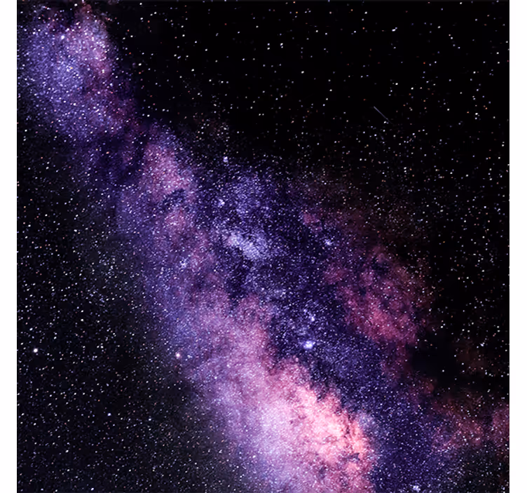 Beautiful purple view of space roller blind for living room - TenStickers