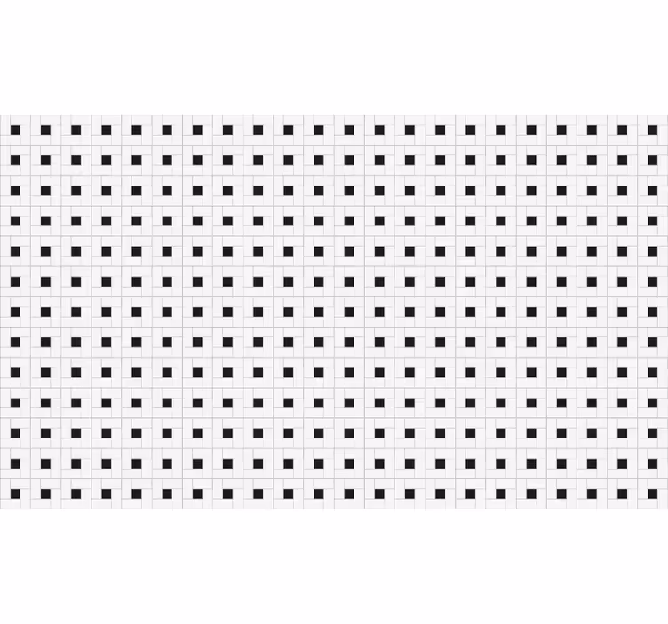 White roller blind small square contemporary tile - TenStickers