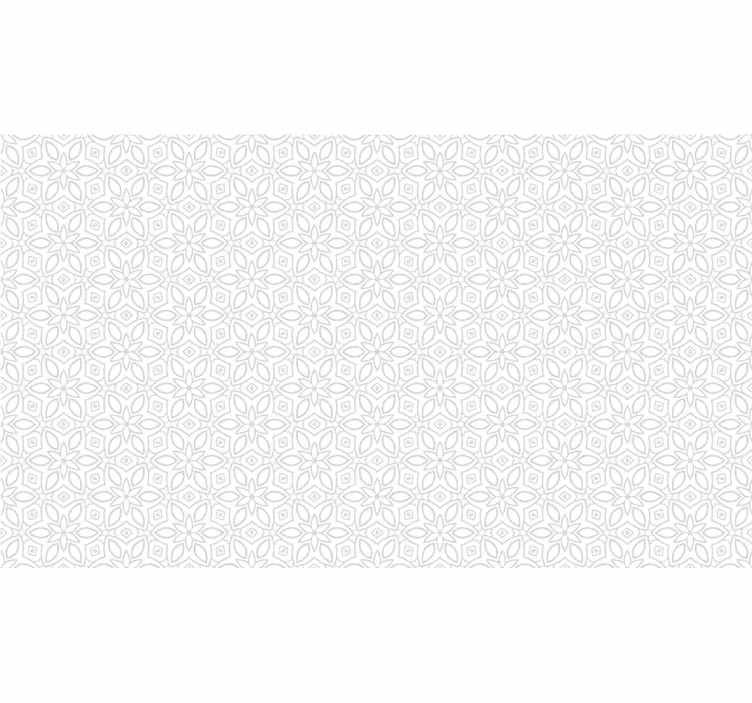 White roller blind floral hydraulic - TenStickers