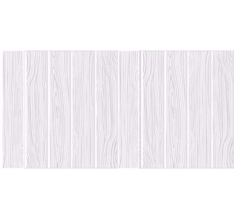 White roller blind wood floor effect - TenStickers