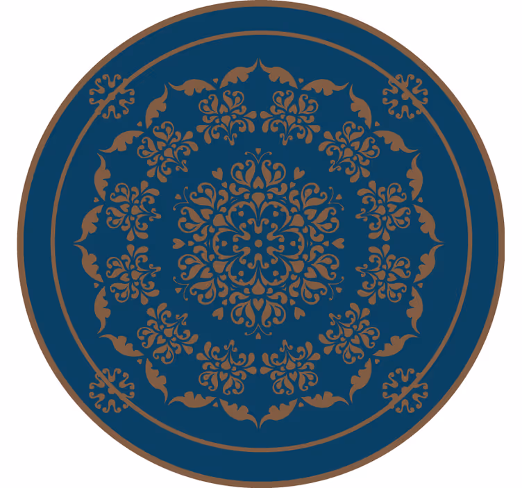 Bedroom roller blind with big vintage mandala - TenStickers