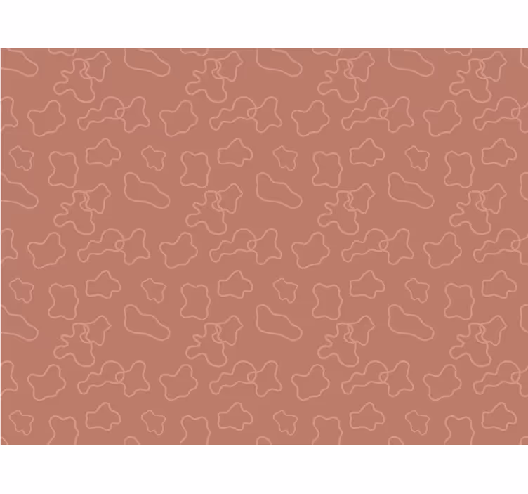 Bedroom roller blind terracotta irregular circles - TenStickers