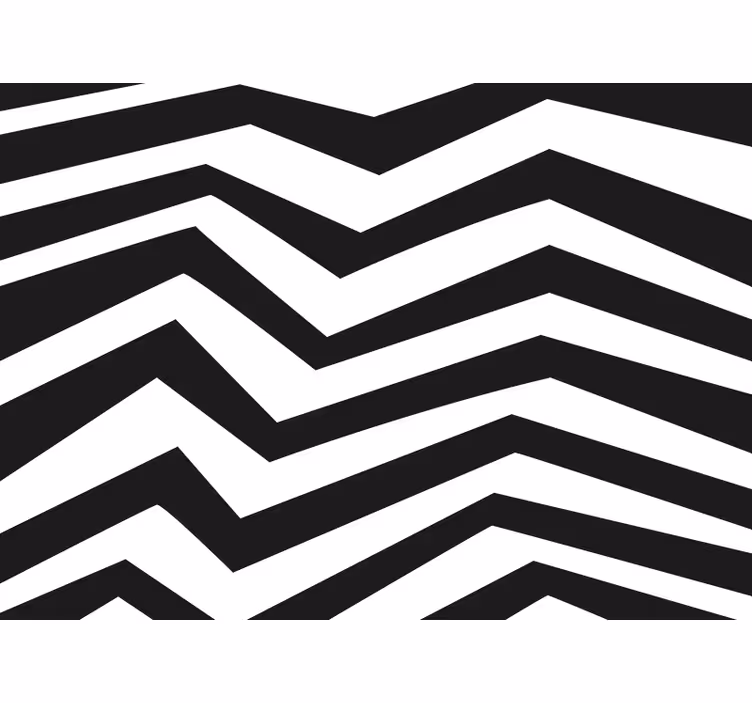 Bedroom roller blind in zigzag pattern - TenStickers