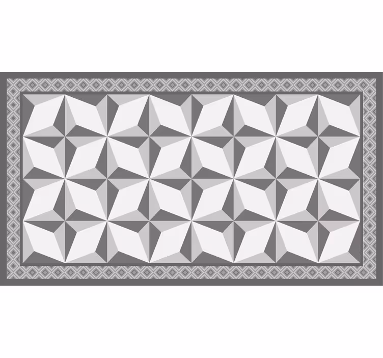 Grey roller blind with "margot" geometric pattern - TenStickers