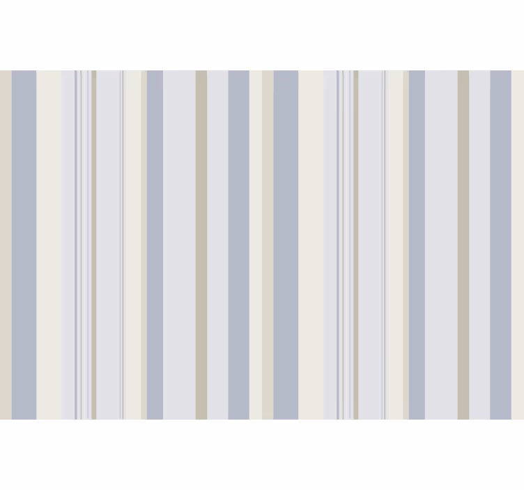 Grey roller blind with 80's blue and beige stripes - TenStickers