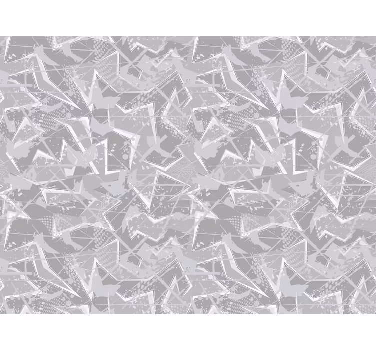 Grey roller blind with fine 80's graphics - TenStickers