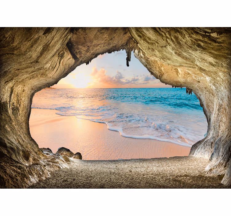 3d ocean view roller blind for living room - TenStickers