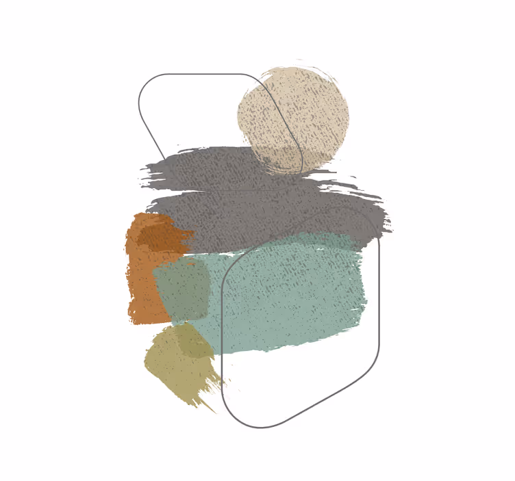 Color spots roller blind for living room - TenStickers