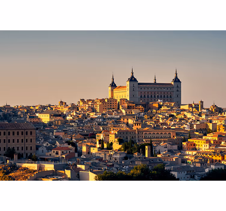 Roller blind for living room alcázar of toledo - TenStickers