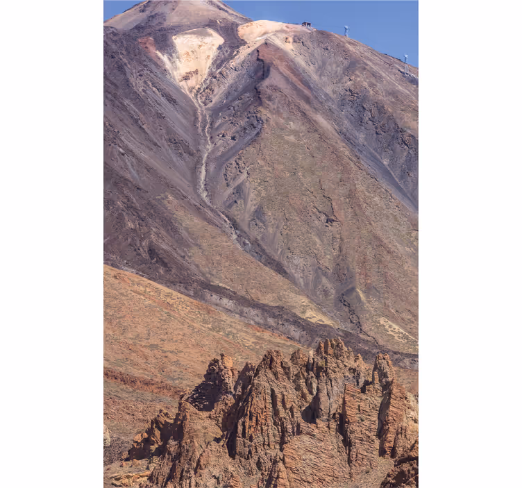 Roller blind for living room teide views - TenStickers