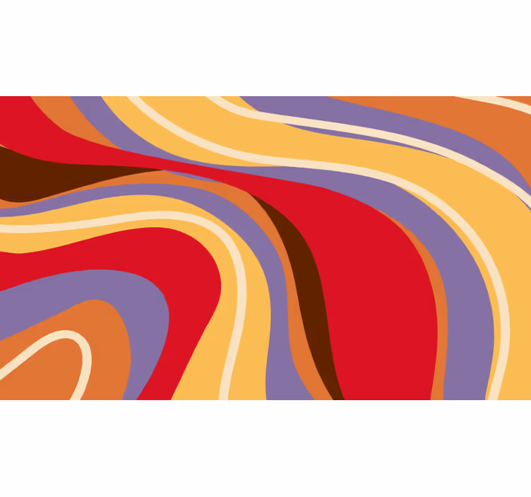 Bedroom roller blind with 70s vintage design - TenStickers