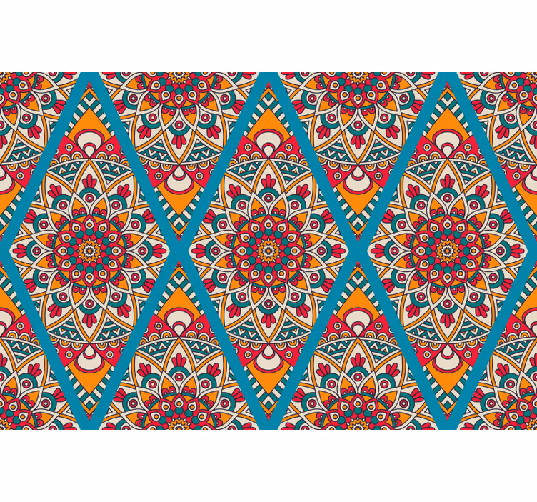 Bedroom roller blind with decorative vintage design - TenStickers