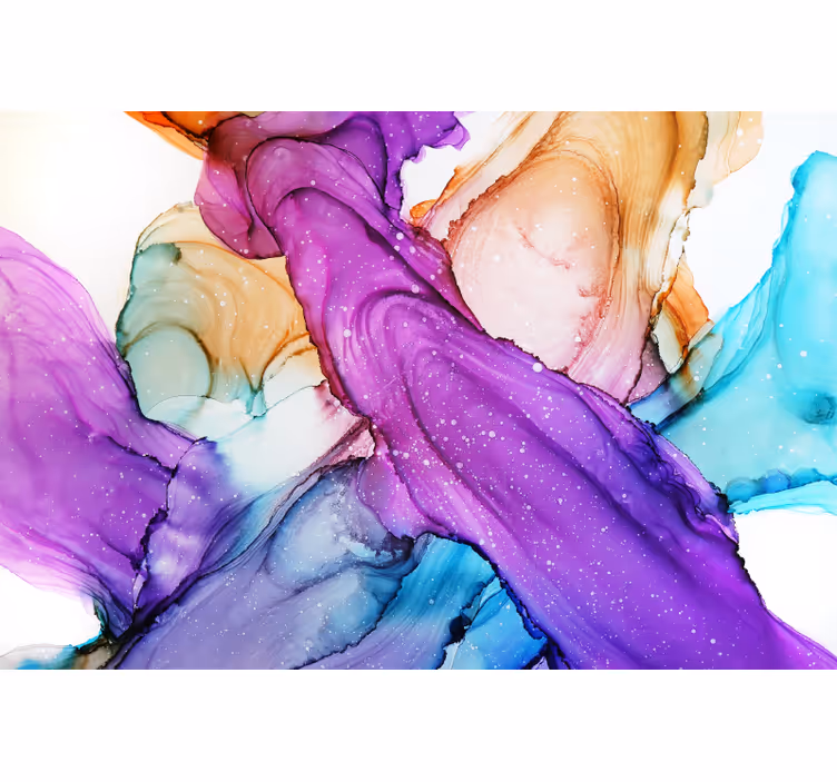 Abstract colours blend bedroom roller blind - TenStickers
