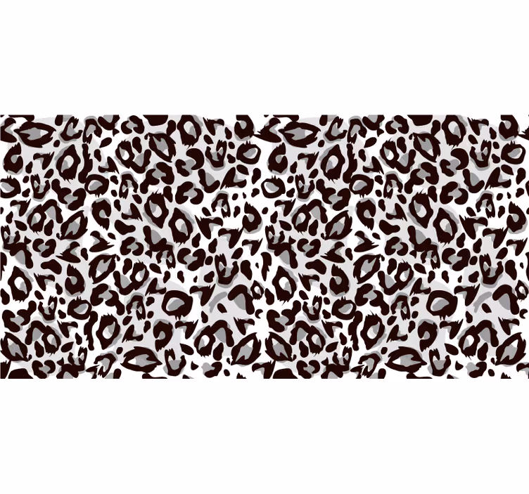 Bedroom roller blind black leopard print - TenStickers