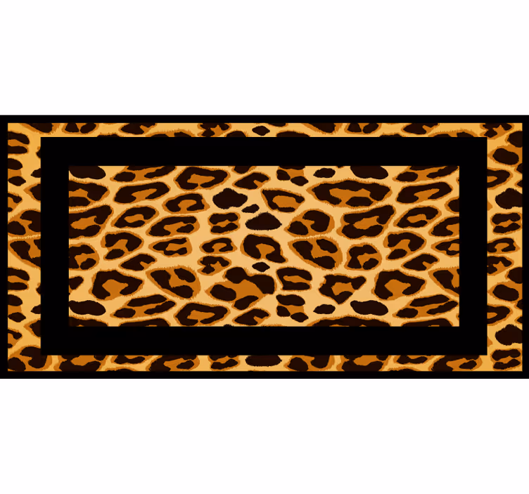 Bedroom roller blind classic orange tiger print - TenStickers