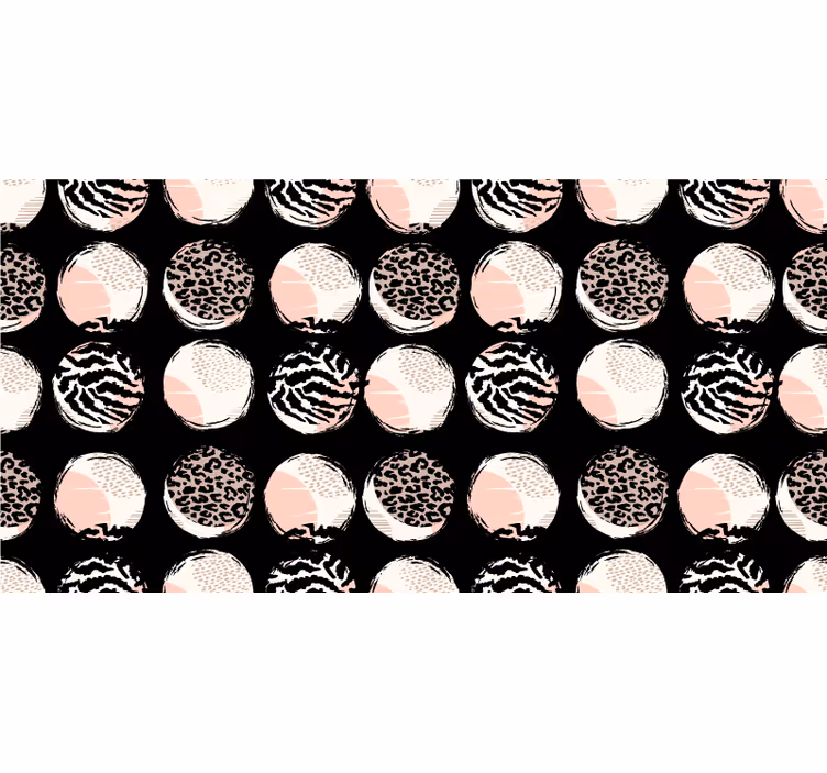 Bedroom roller blind in abstract geometric leopard pattern - TenStickers