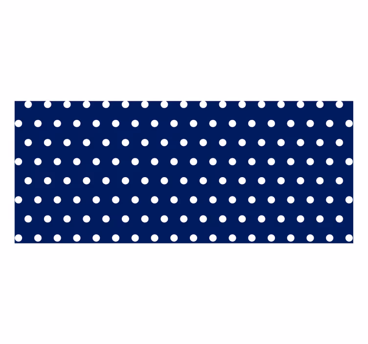 Bedroom roller blind with white dots - TenStickers