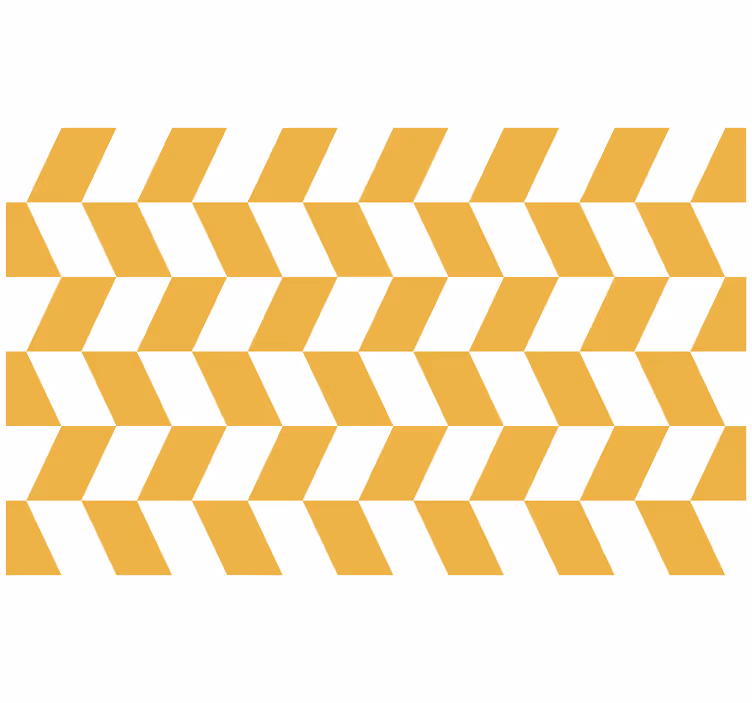 Bedroom roller blind with geometric white and yellow shapes - TenStickers