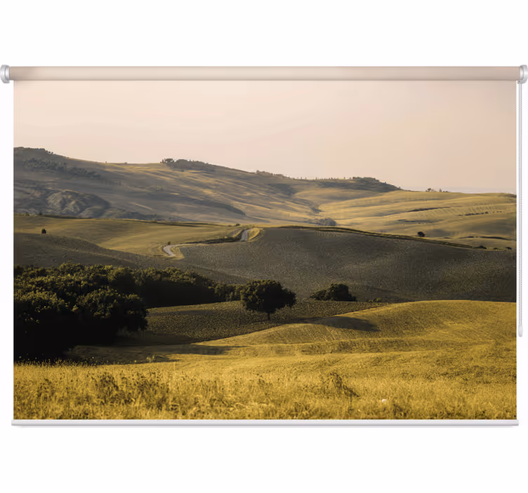 Bedroom roller blind beautiful fields of tuscany - TenStickers