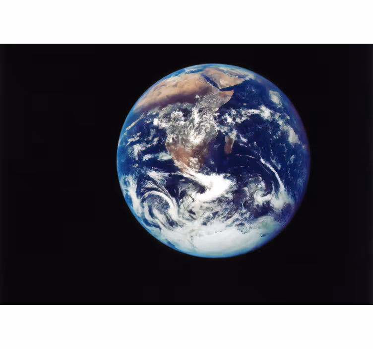 Bedroom roller blind outer space view of earth - TenStickers