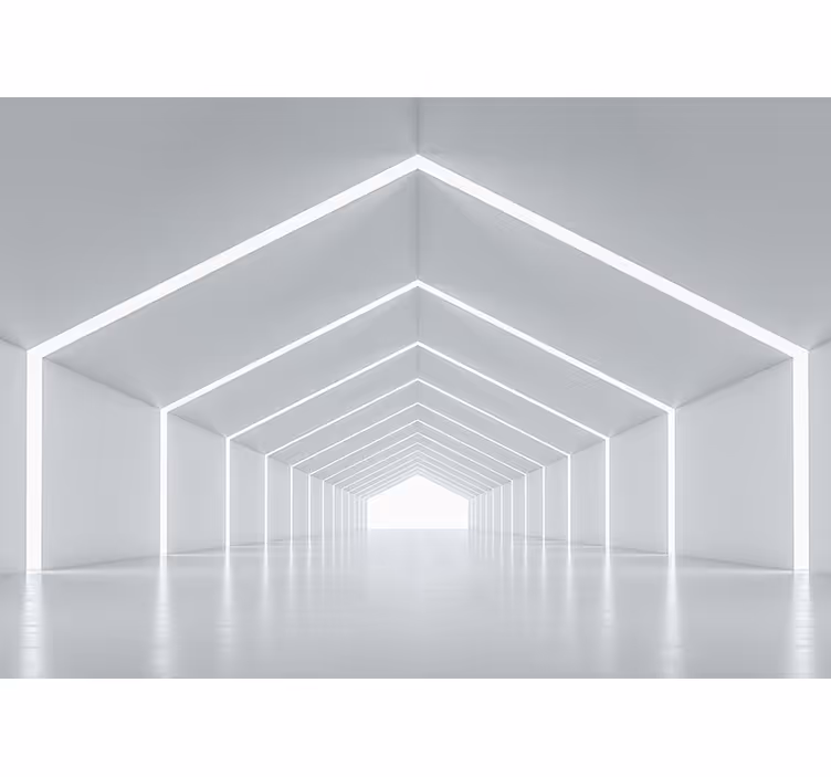 White roller blind with 3d bright mirror patterns - TenStickers