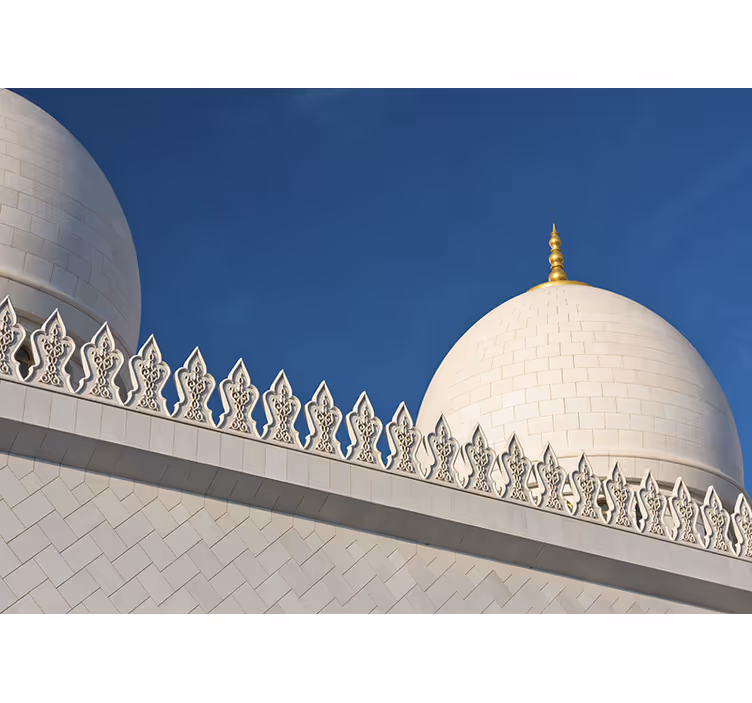 White roller blind emirates sheikh zayed - TenStickers