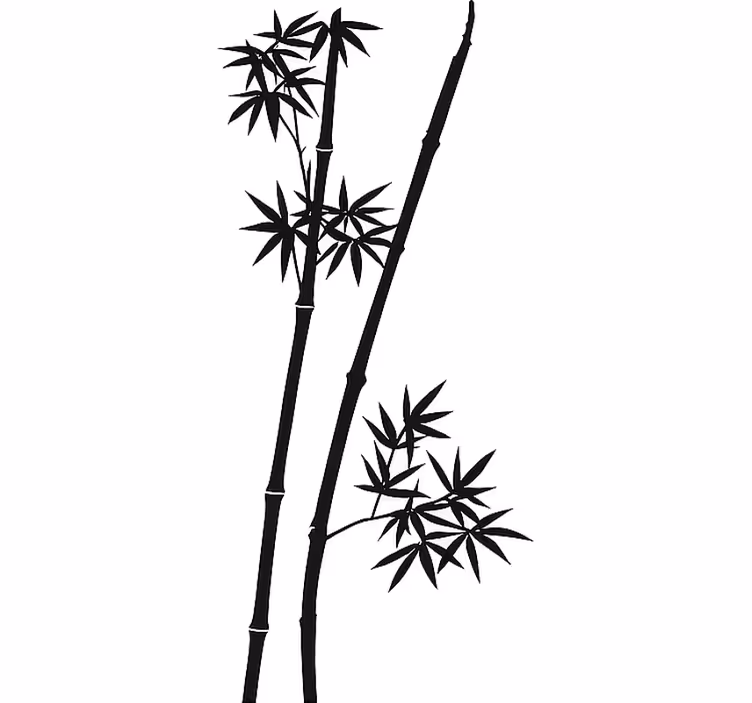 White roller blind bamboo stick - TenStickers