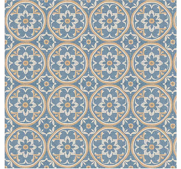 Roller blind for living room azulejo style mat - TenStickers